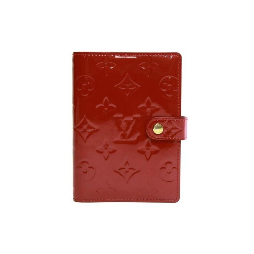 Authentic Louis Vuitton Vernis Red Agenda PM notebook